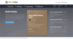 Desktop Screenshot of pcpartpicker.com