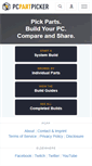 Mobile Screenshot of pcpartpicker.com