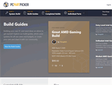 Tablet Screenshot of pcpartpicker.com